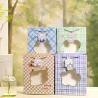 XX-005 Handbag, Vertical Style, Size M, Checkered/Perforated Design with Card Slot