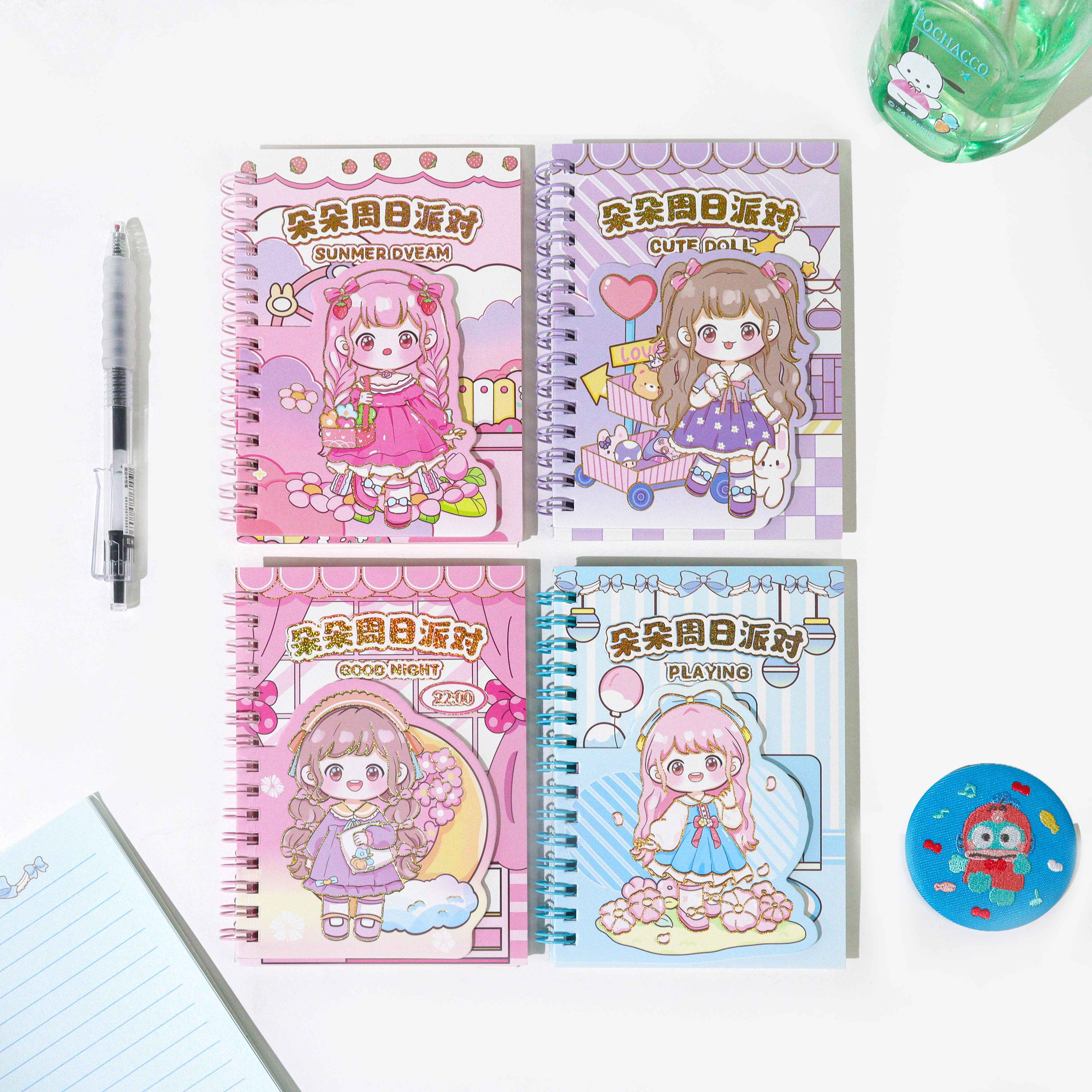 XX-64K-086朵朵周日派对便签线圈本*