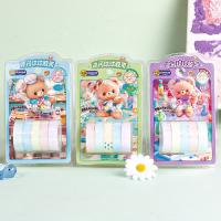 XX-1236 Milky Yellow Bear Ice Flash Ball Set with Rubber Cover