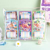 XX-1236 Milky Yellow Bear Ice Flash Ball Set with Rubber Cover