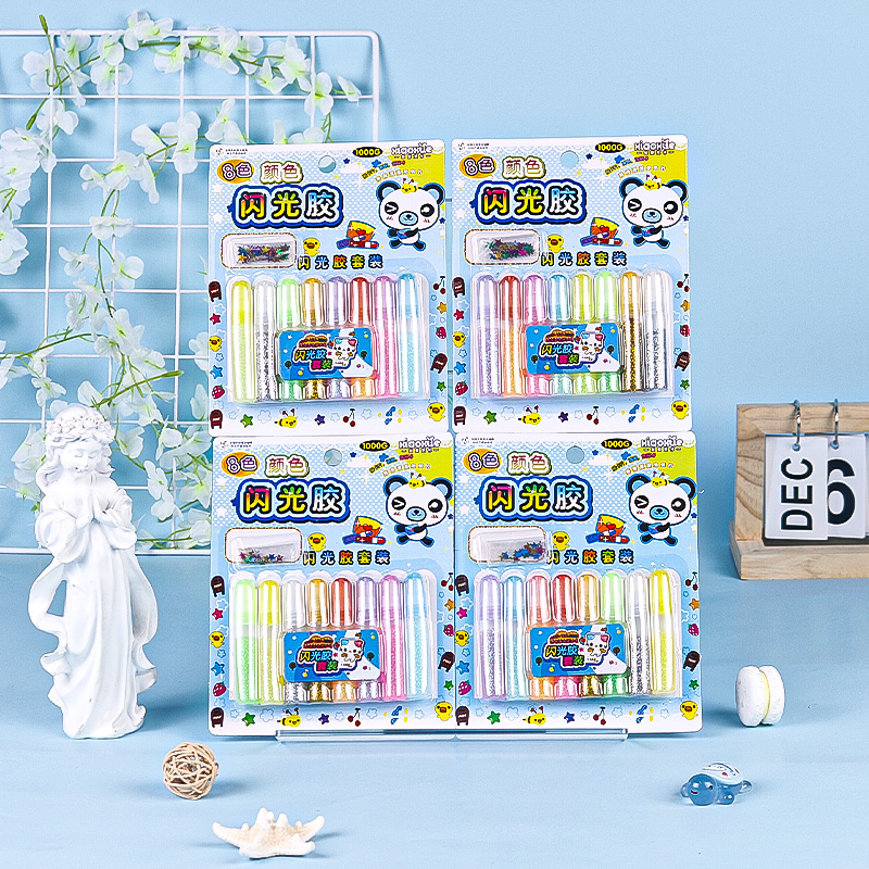 XX-10008 8 tubes of glitter glue