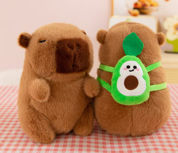 European mink, avocado, and capybara