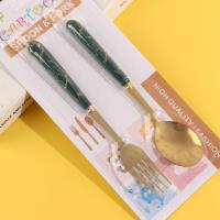 Gold-plated marble card holder