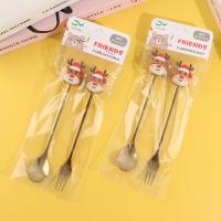 Gold-plated Christmas spoons and forks