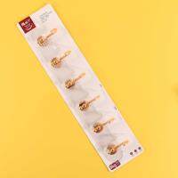 LY9298 - Six-row gold hook and loop fasteners