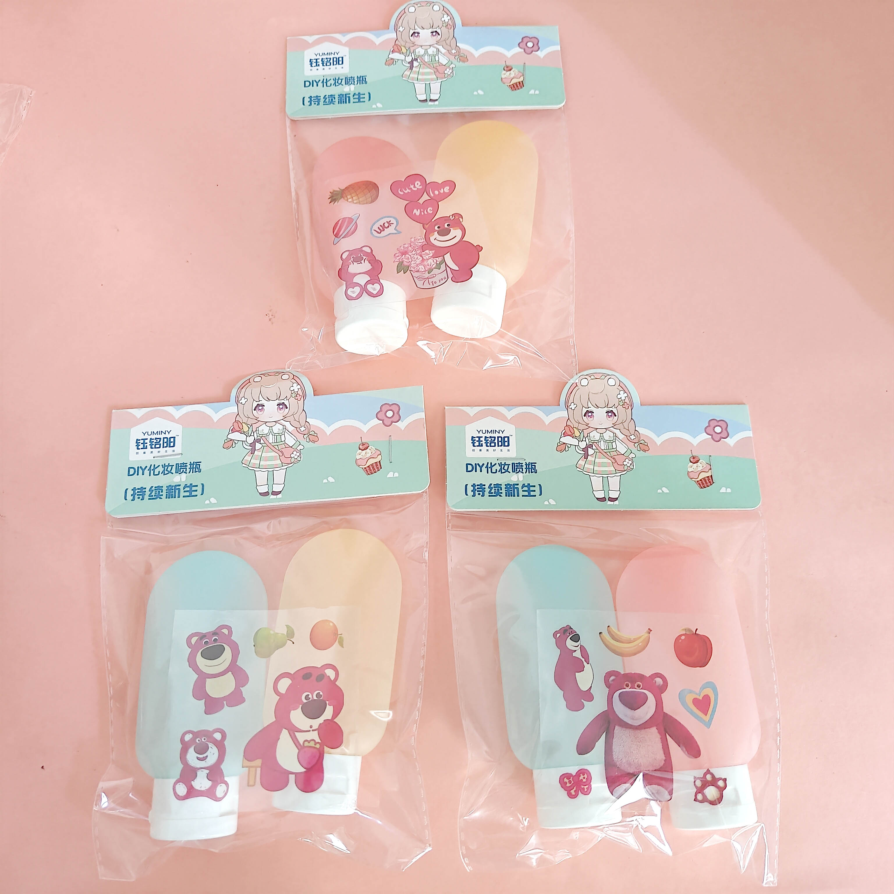 2 refillable bottle sets