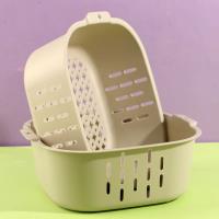 2528 paniers d'égouttage colorés à deux étages.