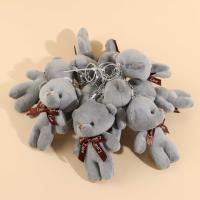 刺绣毛绒小熊挂件