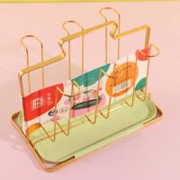 8026 رف تخزين ستة أكواب من الحديد المسطح.