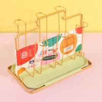 8026 رف تخزين ستة أكواب من الحديد المسطح.