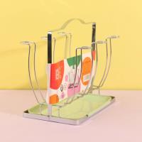 مقبض من الحديد المسطح مطلي بالفضة، مناسب لـ 6 أكواب، رقم المنتج: 8607