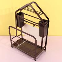 د1002 قاعدة سكين على شكل منزل مصنوعة من الحديد المسطح.