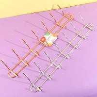 HY-G117 gold shaped flat iron wire with double rows and seven hooks