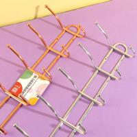 HY-G117 gold shaped flat iron wire with double rows and seven hooks