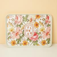 0114-14-inch matte rectangular tray (white)