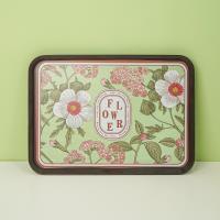 0115-15-inch matte rectangular tray (red-brown color)