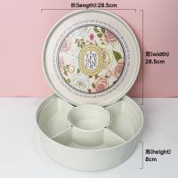 White round storage box