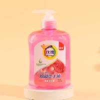 Le gel désinfectant pour les mains Floral de Lugou (rose) de 500 ml.