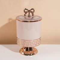 6897-2A Vase européen en or rose avec socle, grand modèle, 1500 ml.