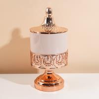 6259-9B transparent rose gold large-sized sealed jar
