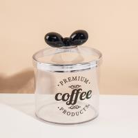 6899-8C Petit pot européen transparent avec poignée en forme de boule