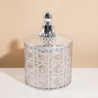 6900-9C Transparent Silver Dior Grain Sealed Jar, Small Size