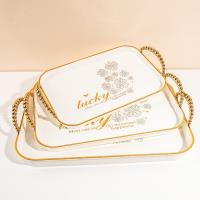 6527-3A Zhuzhu's white rectangular large-sized handle