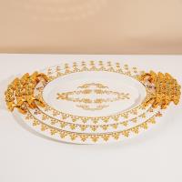 6896-1A grand plateau à bord large ovale avec poignée papillon blanche