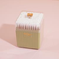 مسحات قطنية معلبة في علبة مربعة من طراز GEH-8077 على شكل وردة ذات أربع أوراق.