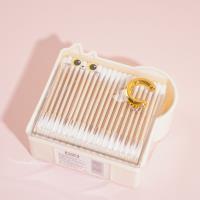 GEH-8090 cotons-tiges en bambou en forme de chat à fixer au mur.