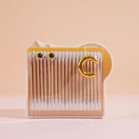 GEH-8090 cotons-tiges en bambou en forme de chat à fixer au mur.