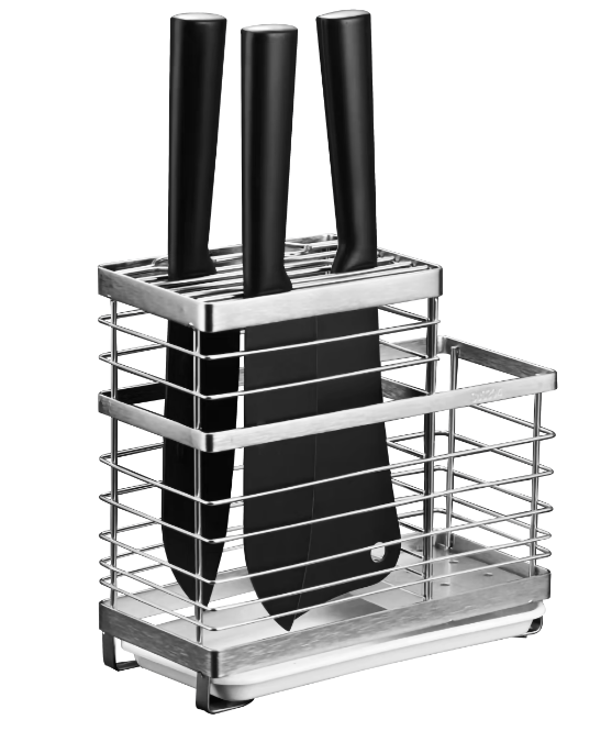 The CN-8267 stainless steel 304 knife and chopstick holder