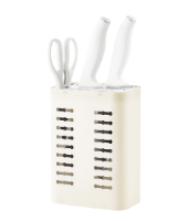 WS-8428 Cream-Colored Square Knife Holder