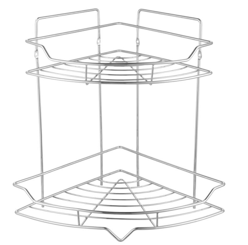 The CN-8103 two-tier corner storage rack
