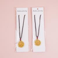 سلسلة معلقة JXL-208 ذات اللون الذهبي والمزينة بثمانية رموز بوذية.