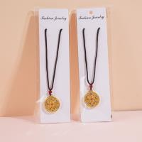 سلسلة معلقة JXL-208 ذات اللون الذهبي والمزينة بثمانية رموز بوذية.