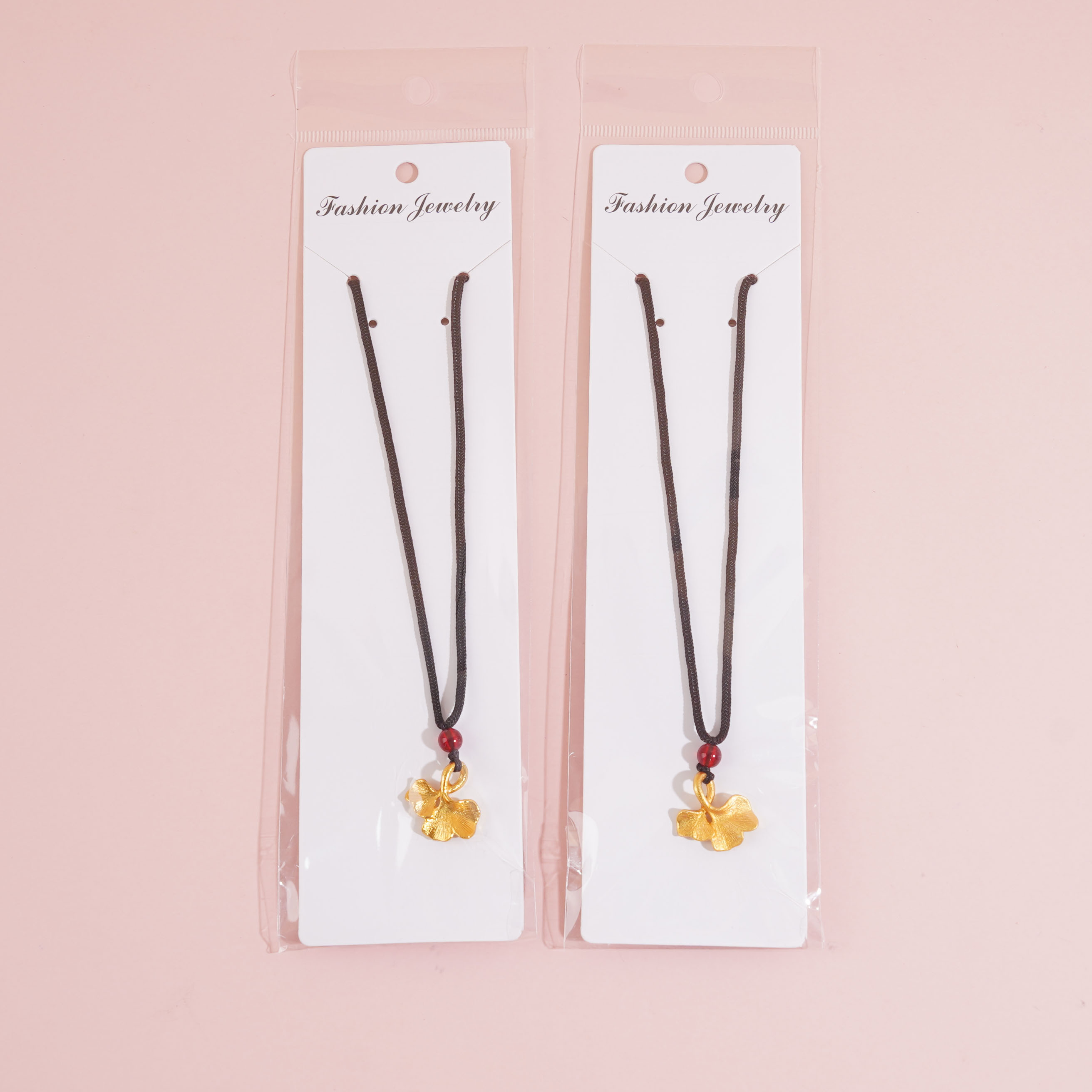 JXL-226金色三生有杏项链