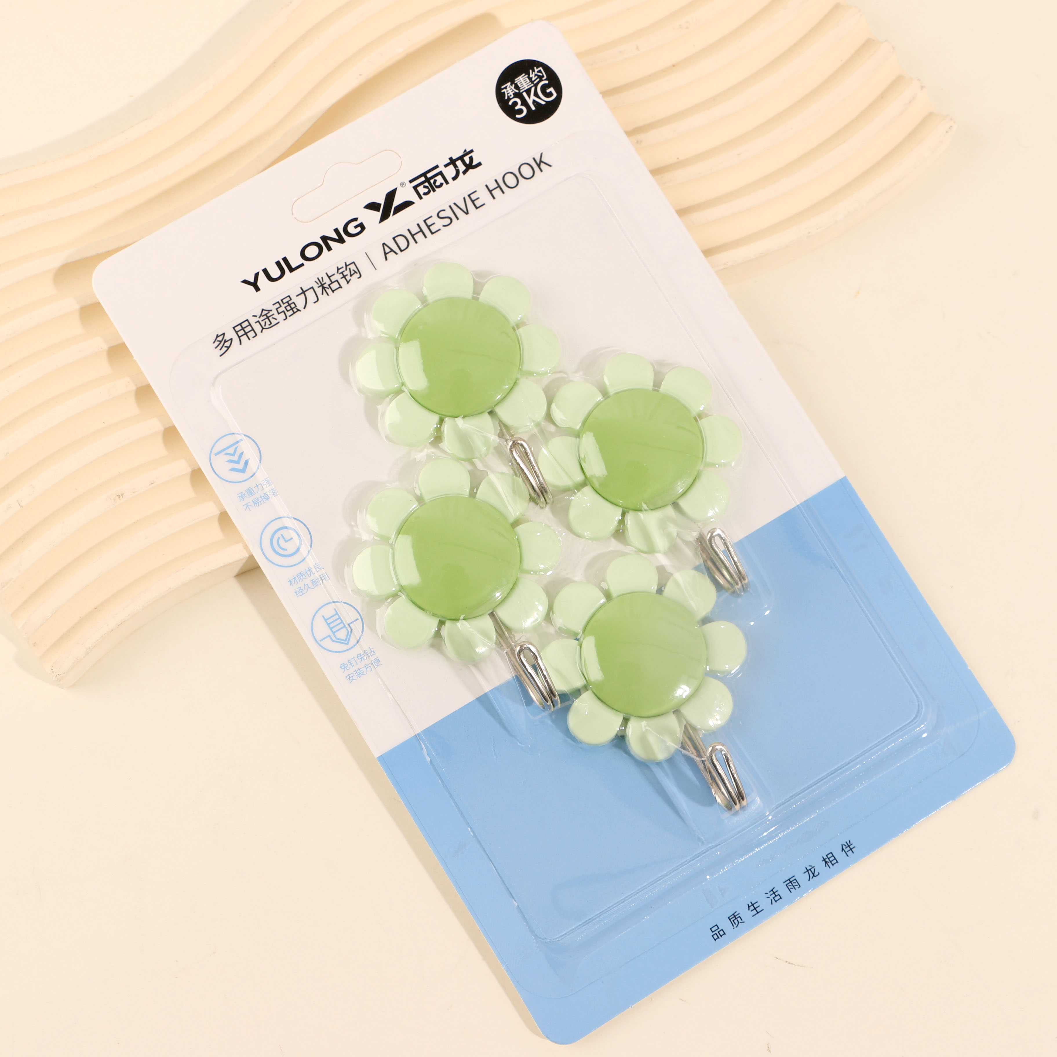 5146 Four flower-shaped sticky hooks