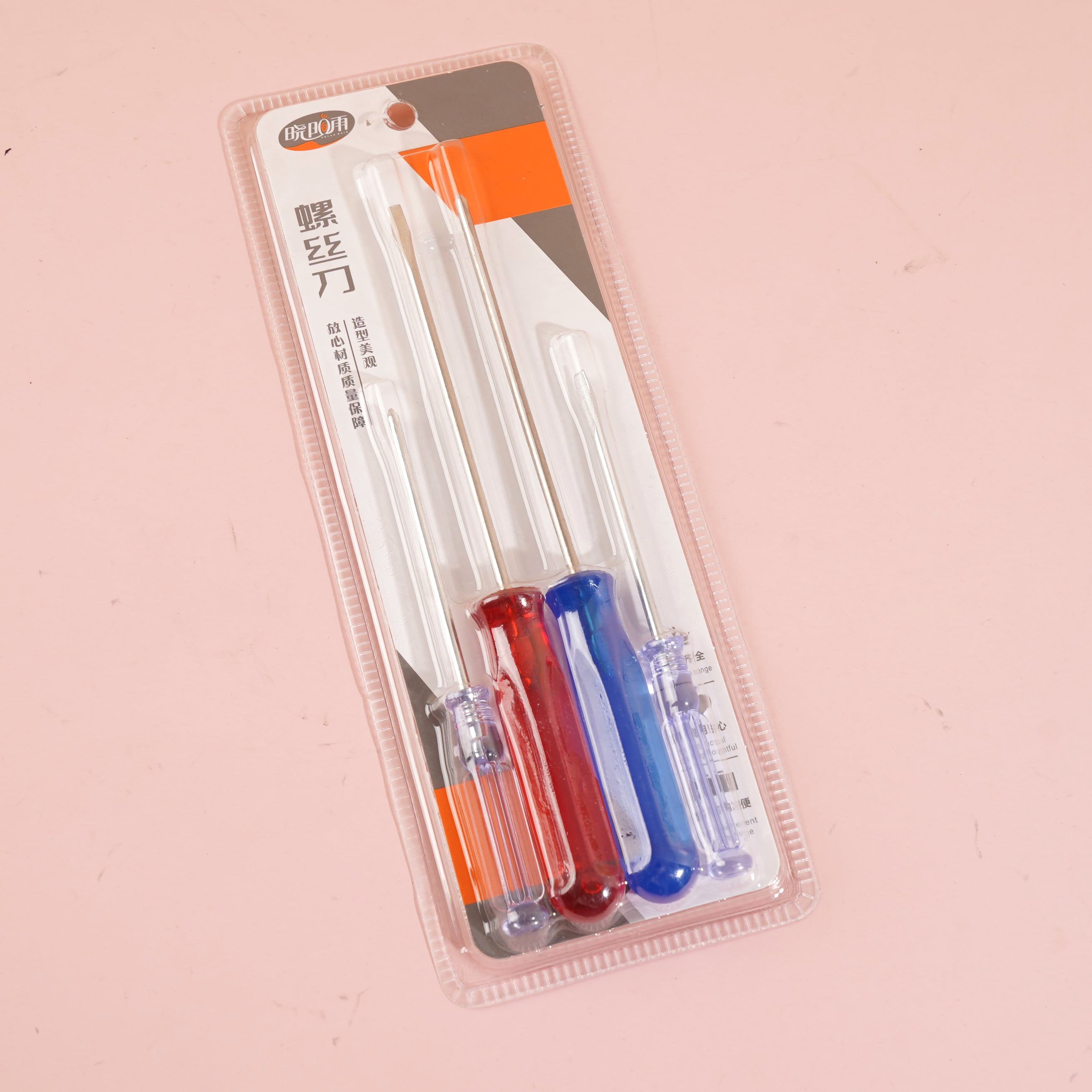 8086 Red and Blue Crystal Screwdriver