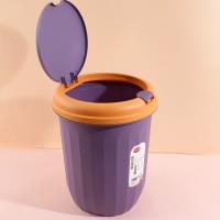 802 round pop-up lid trash can