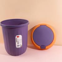802 round pop-up lid trash can
