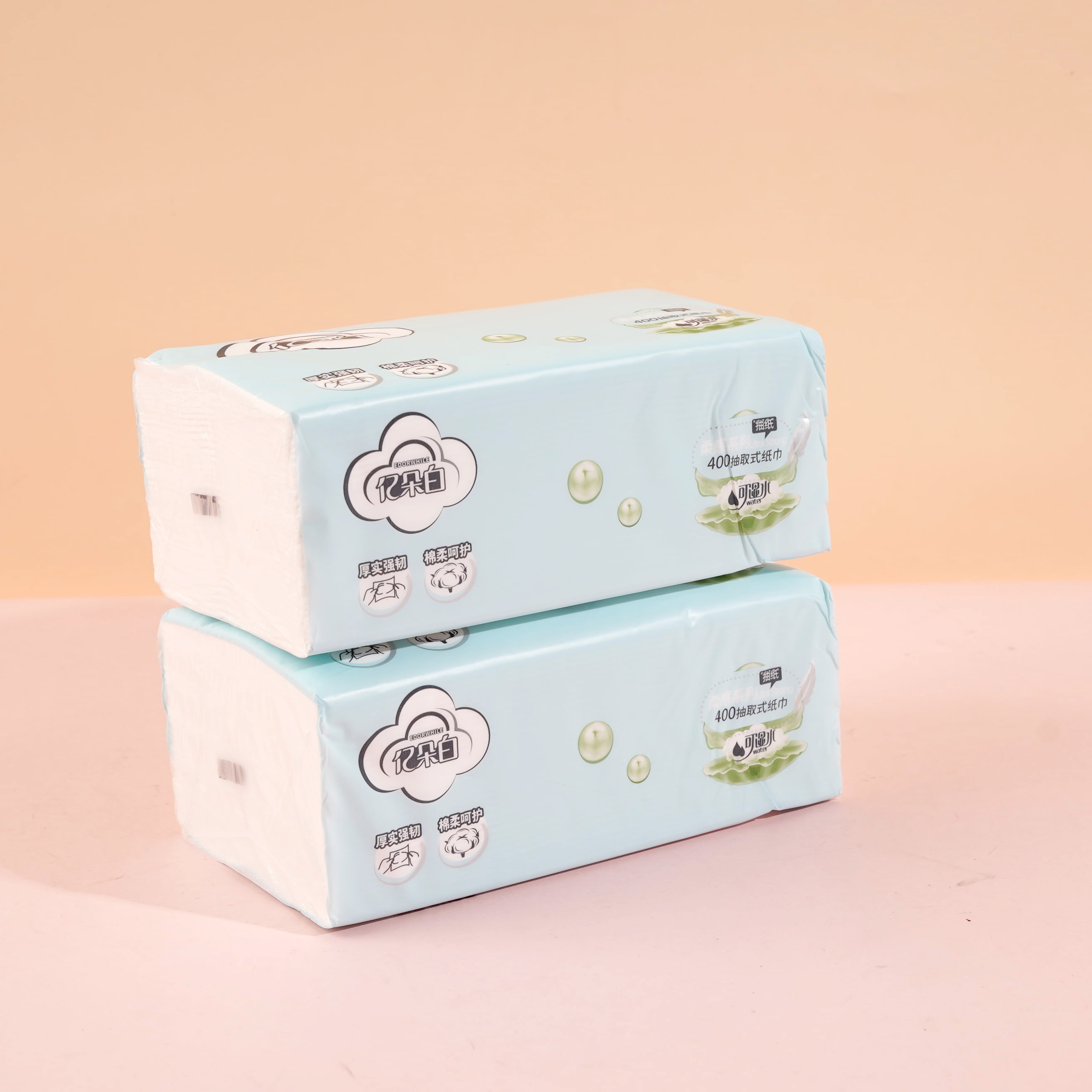 1234 ورق التواليت الأزرق.