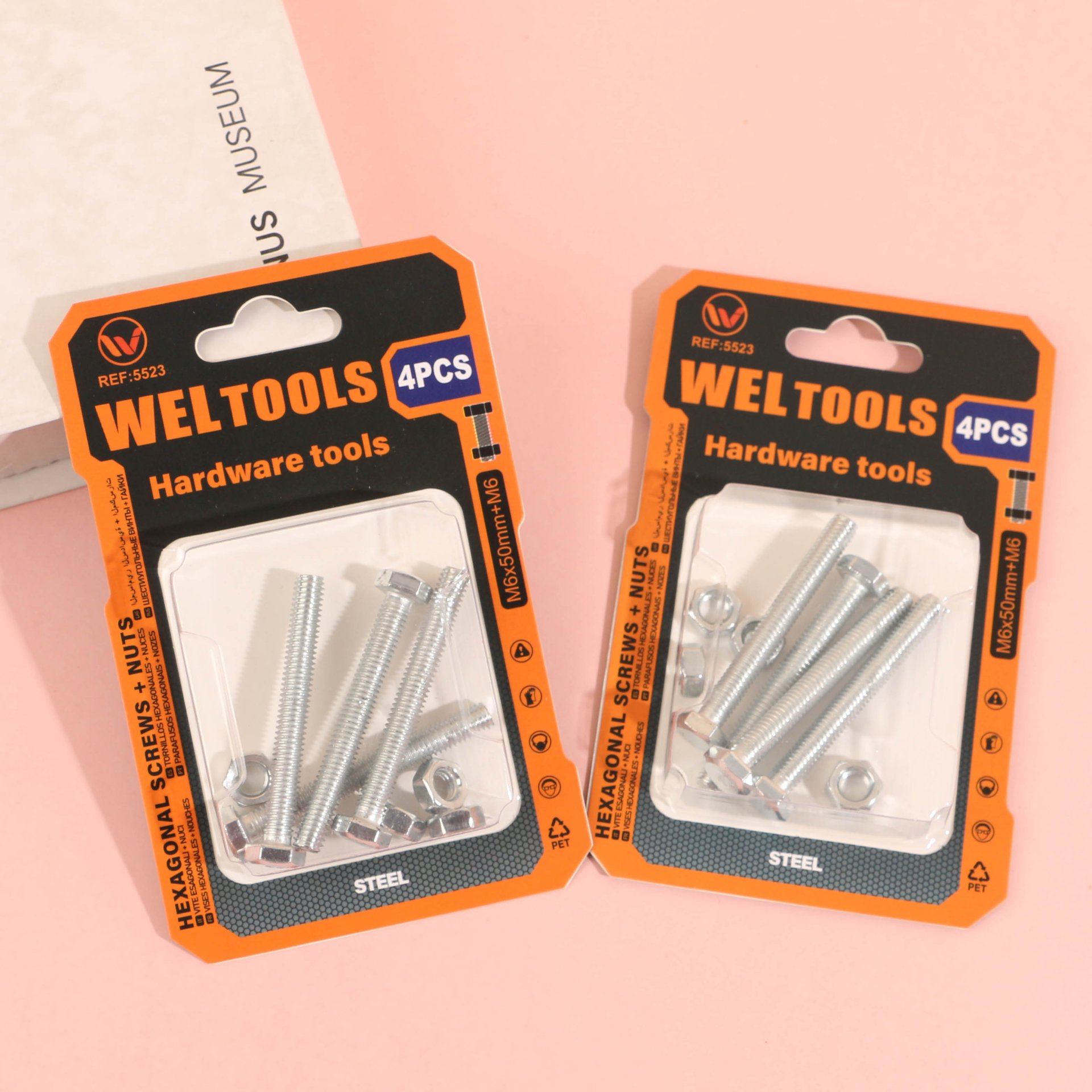 M6*50+M6 external hexagon+screw cap 5523