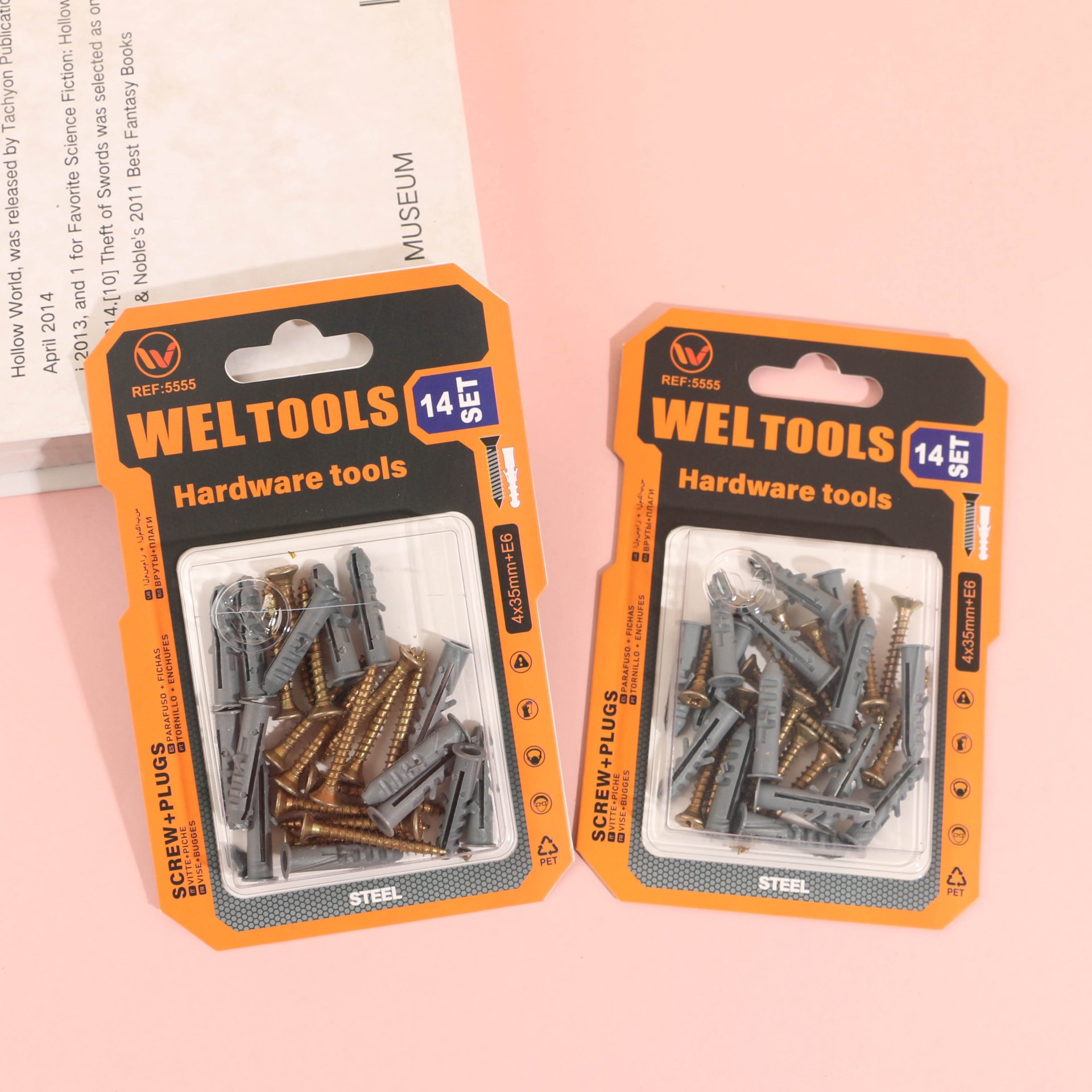 4*35 fiber nails + E6 expansion tubes 5555