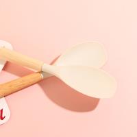 WEL698 Rubber-Plastic Wood-Handled Silicone Flat-Headed Shovel