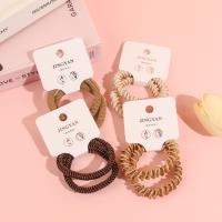 K88062 milk coffee-colored thick twisted thread combination rubber band