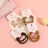 K88062 milk coffee-colored thick twisted thread combination rubber band