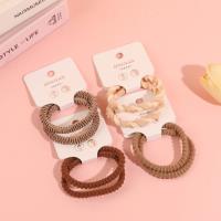 K88004 milk coffee-colored basic combination rubber band set