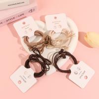 K88010 Milky Coffee-Colored Tie-Up Combination Rubber Band