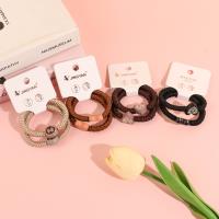 K88081 milk coffee-colored point diamond bead combination rubber band